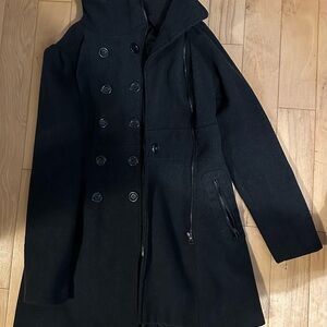 Black Double-Breasted Coat